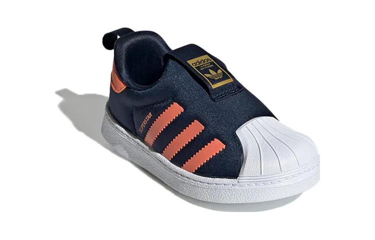 Детские кроссовки с низким верхом Superstar 360 I Blue Orange Adidas Originals, Blue/Orange — фото 4