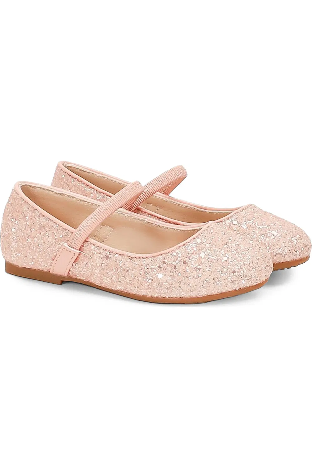 Детские балетки пайетки Mary Jane Rock Glitter Kailee P, розовый