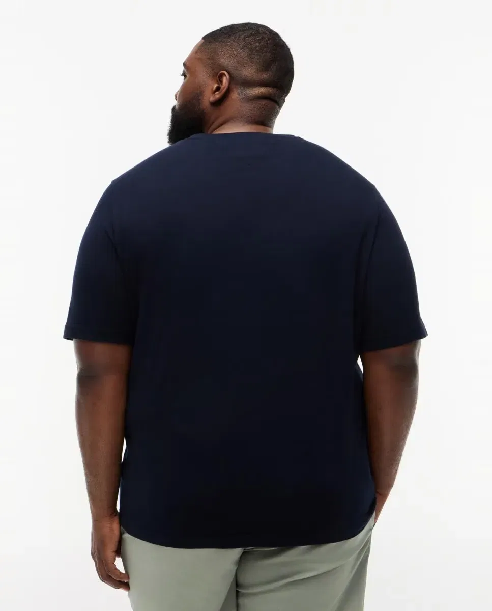 Мужская футболка с коротким рукавом из хлопка Tommy Hilfiger, Azul Marino — фото 2