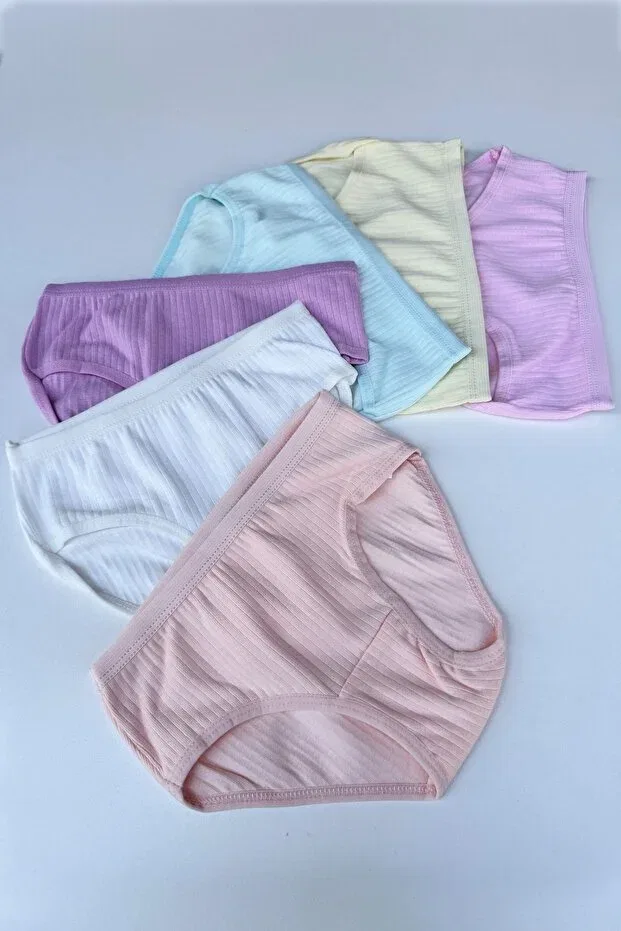 Детские трусы для мальчиков с принтом Pastel Ribbed 6 штук Dondeza, 441 Pastel — фото 3