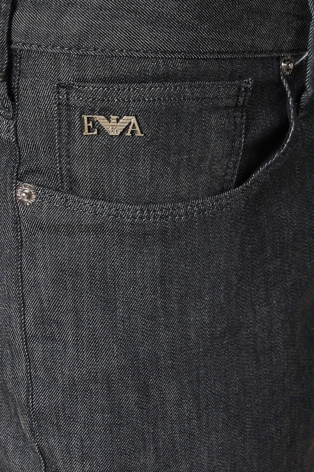 Джинсы узкого кроя J06 Emporio Armani, черный — фото 4