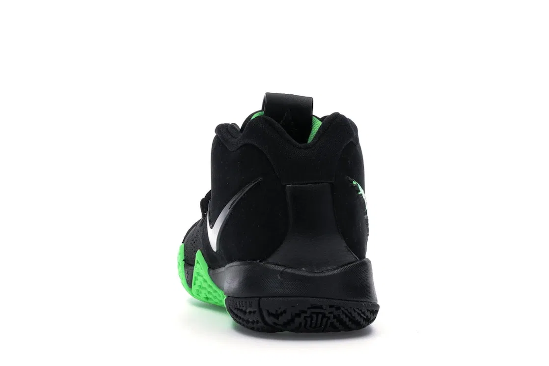 Детские баскетбольные кроссовки с высоким голенищем Nike Kyrie 4, Black/Rage Green — фото 4