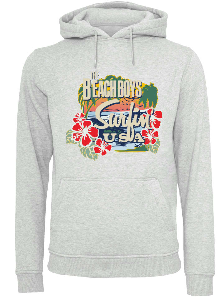 

Пуловер F4NT4STIC Hoodie The Beach Boys Musik Band Tropical, пятнистый серый