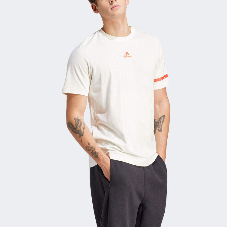 BRAND LOVE Футболка мужская белая Adidas, белый — фото 4
