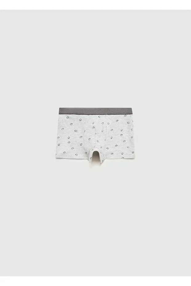 Детский комплект боксеров для мальчиков Mango Kids, Medium Grizzly Gray — фото 3