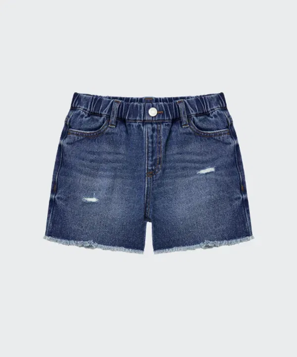 Шорты джинсовые мини, Musinsa Standard Kids, Medium Indigo — фото 3