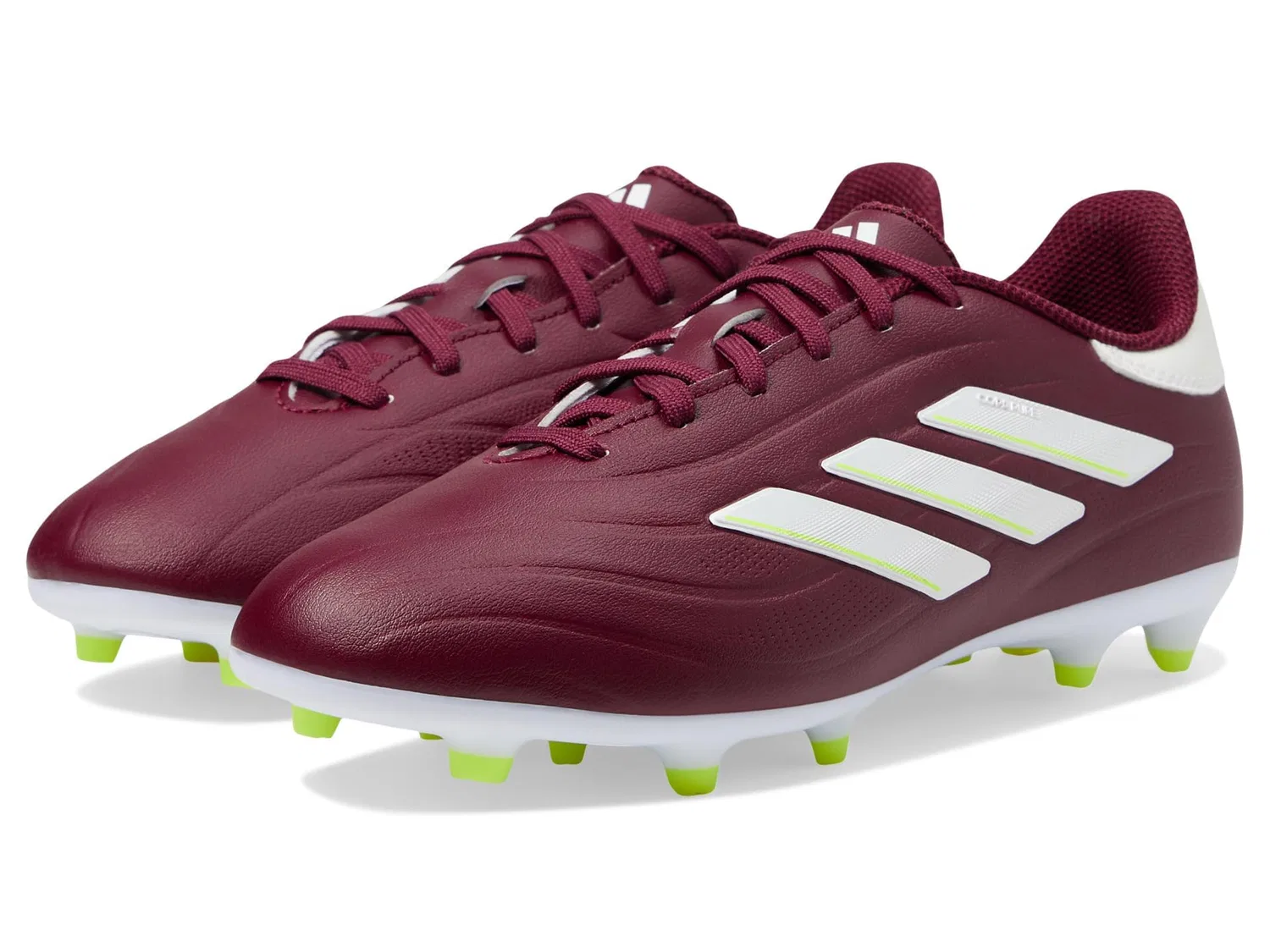 Детские футбольные бутсы с синтетической кожей Copa Pure II Club FxG J Adidas, Shadow Red White Team Solar Yellow