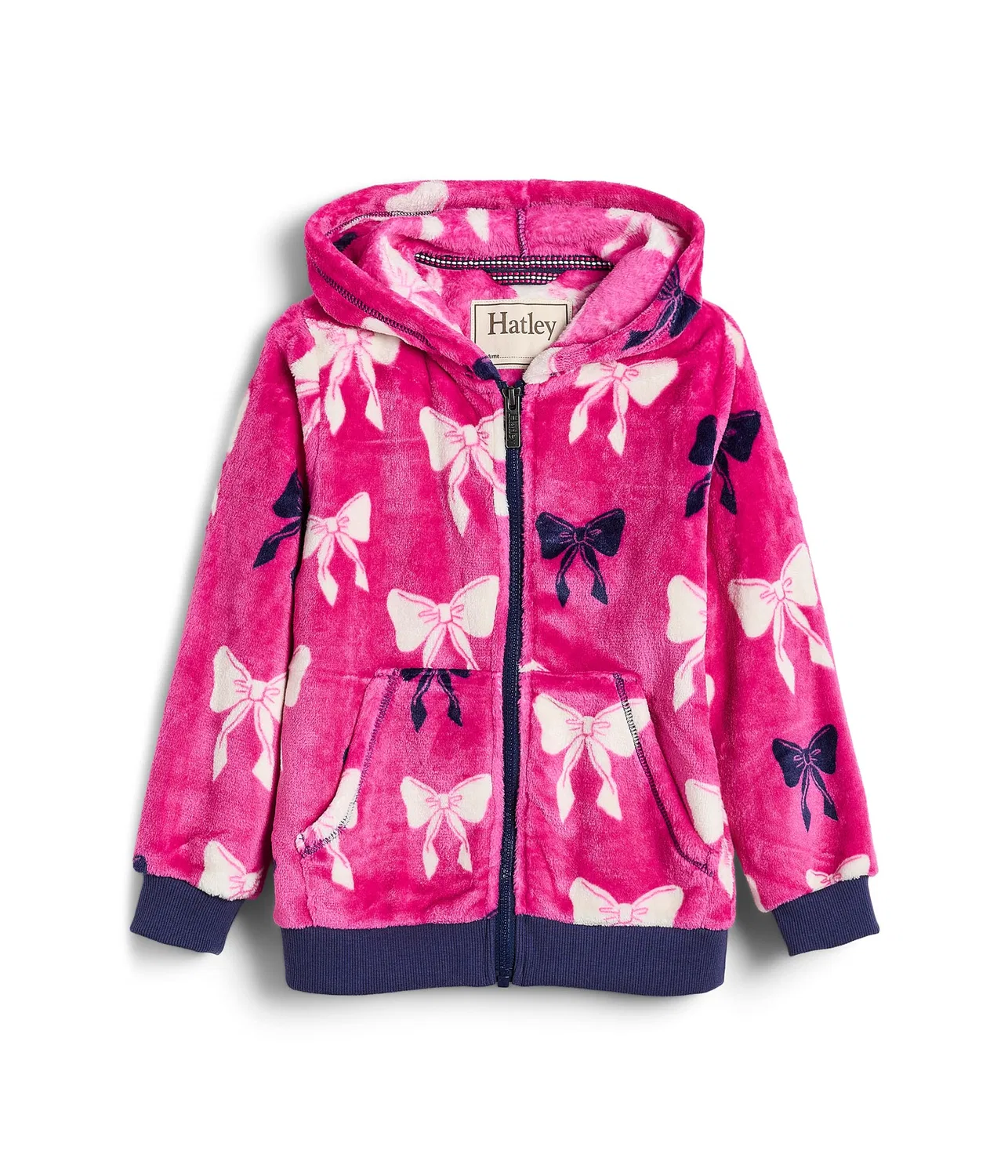 Толстовка на молнии из флиса Big Bows (для малышей/детей постарше) Hatley Kids, Pink