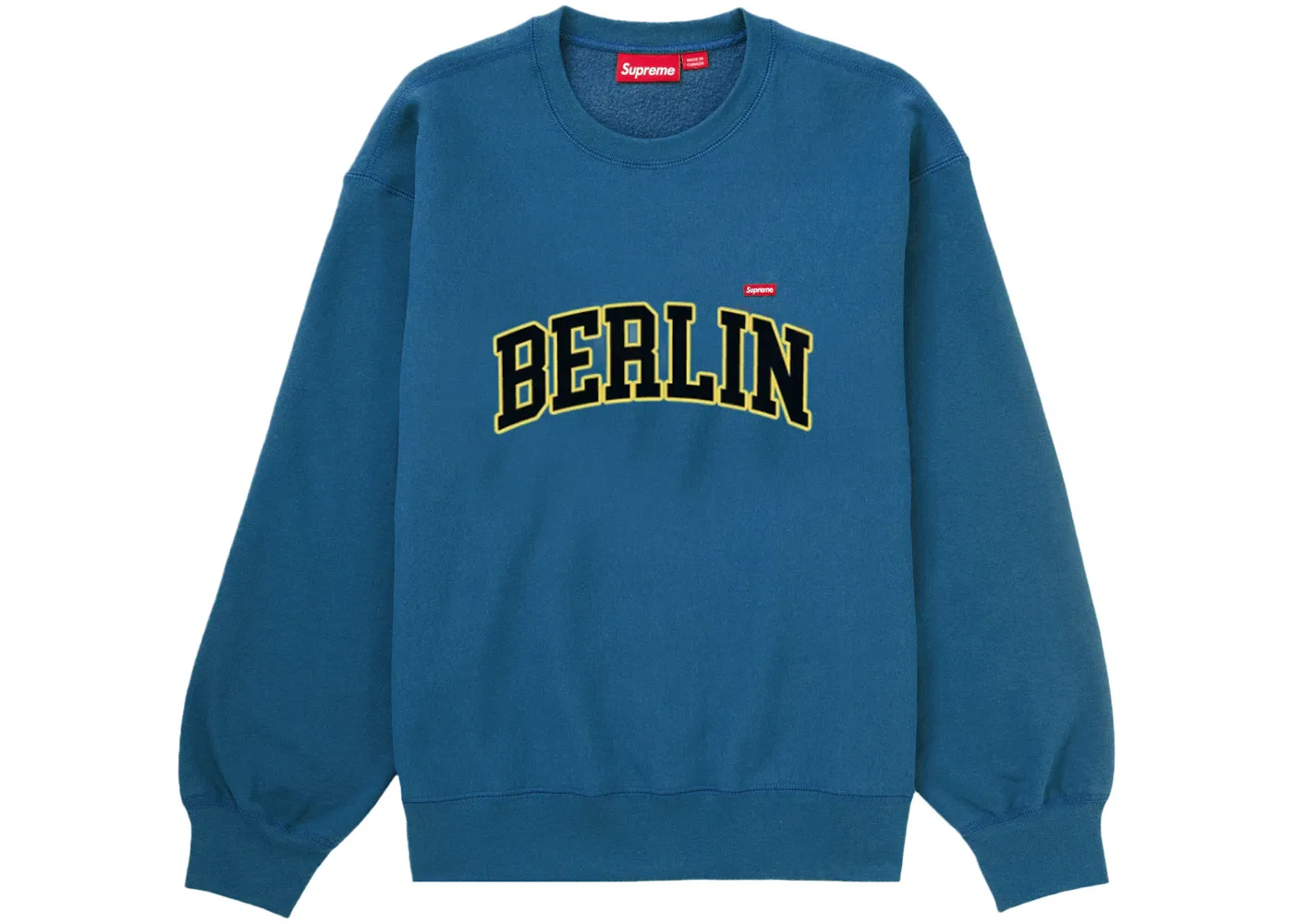 Мужской свитшот с принтом Box Crewneck Supreme, Blue