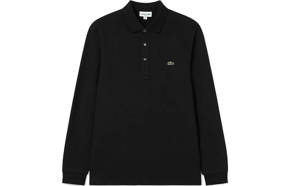 Мужское поло Lacoste с коротким рукавом, классический воротник, красный — фото 3