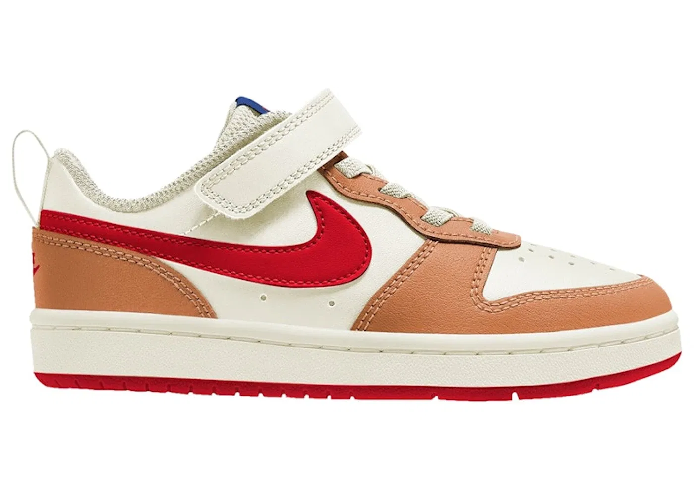 Детские кроссовки Lifestyle Nike Court Borough Low 2, Sail/Hot Curry/Game Royal/University Red