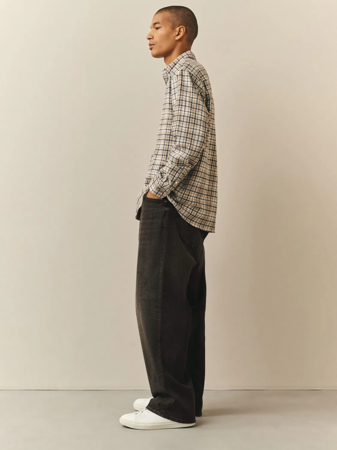 Джинсы свободного кроя Baggy Fit Next, темно-коричневые — фото 3