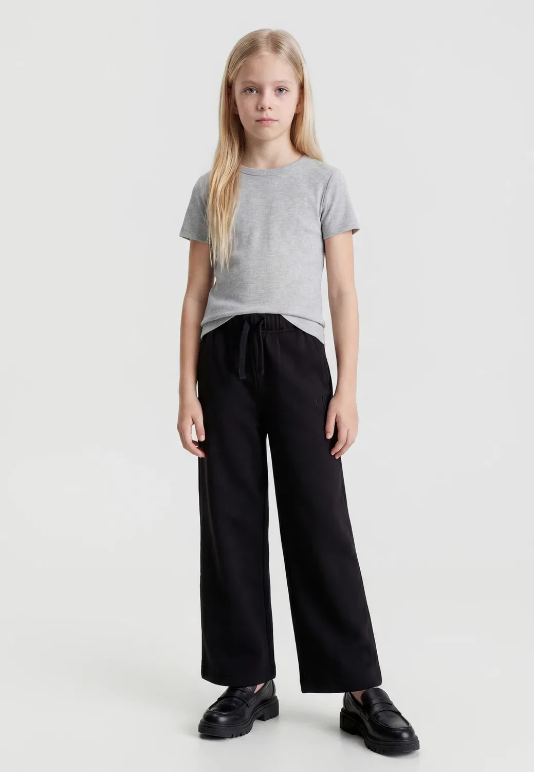 Простые широкие спортивные штаны Calvin Klein Jeans, Black