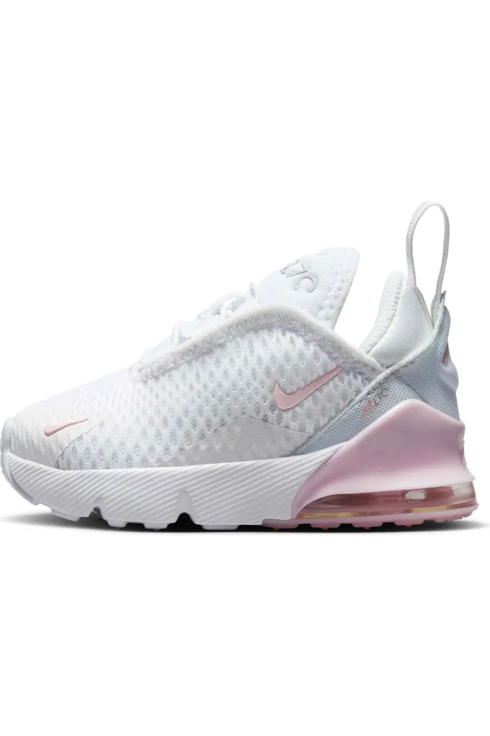 Детские кроссовки с амортизацией Air Max 270 Nike, 122 White/Light Smoke Grey — фото 2