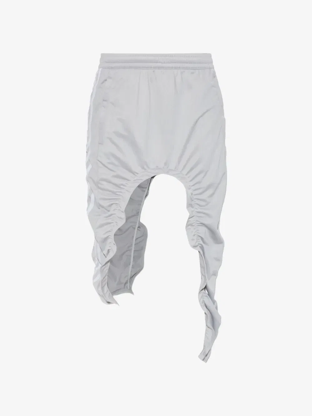 Асимметричная юбка с рюшами adidas, серый