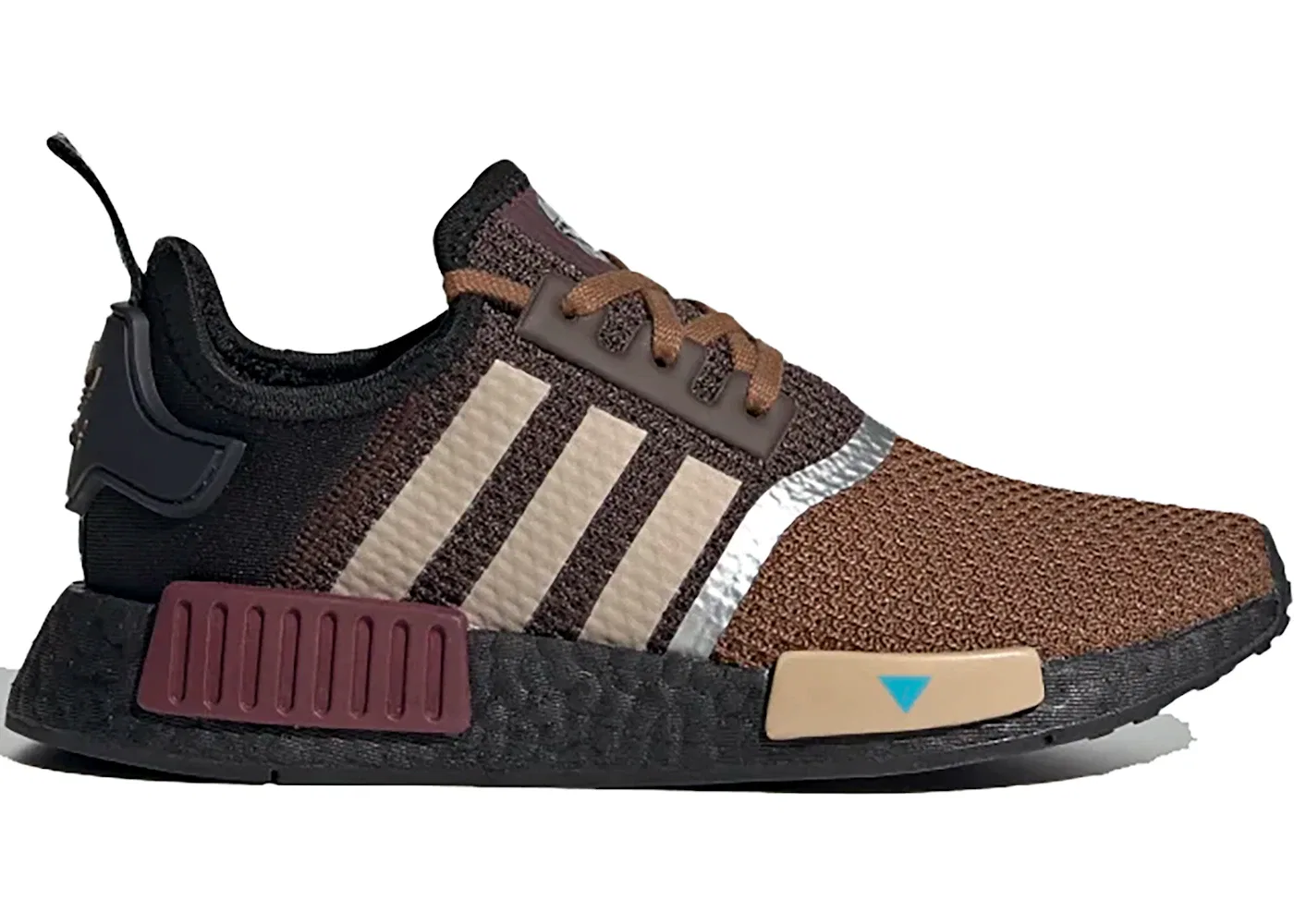 Детские кроссовки Lifestyle NMD R1 Adidas, Brown/Pale Nude/Maroon