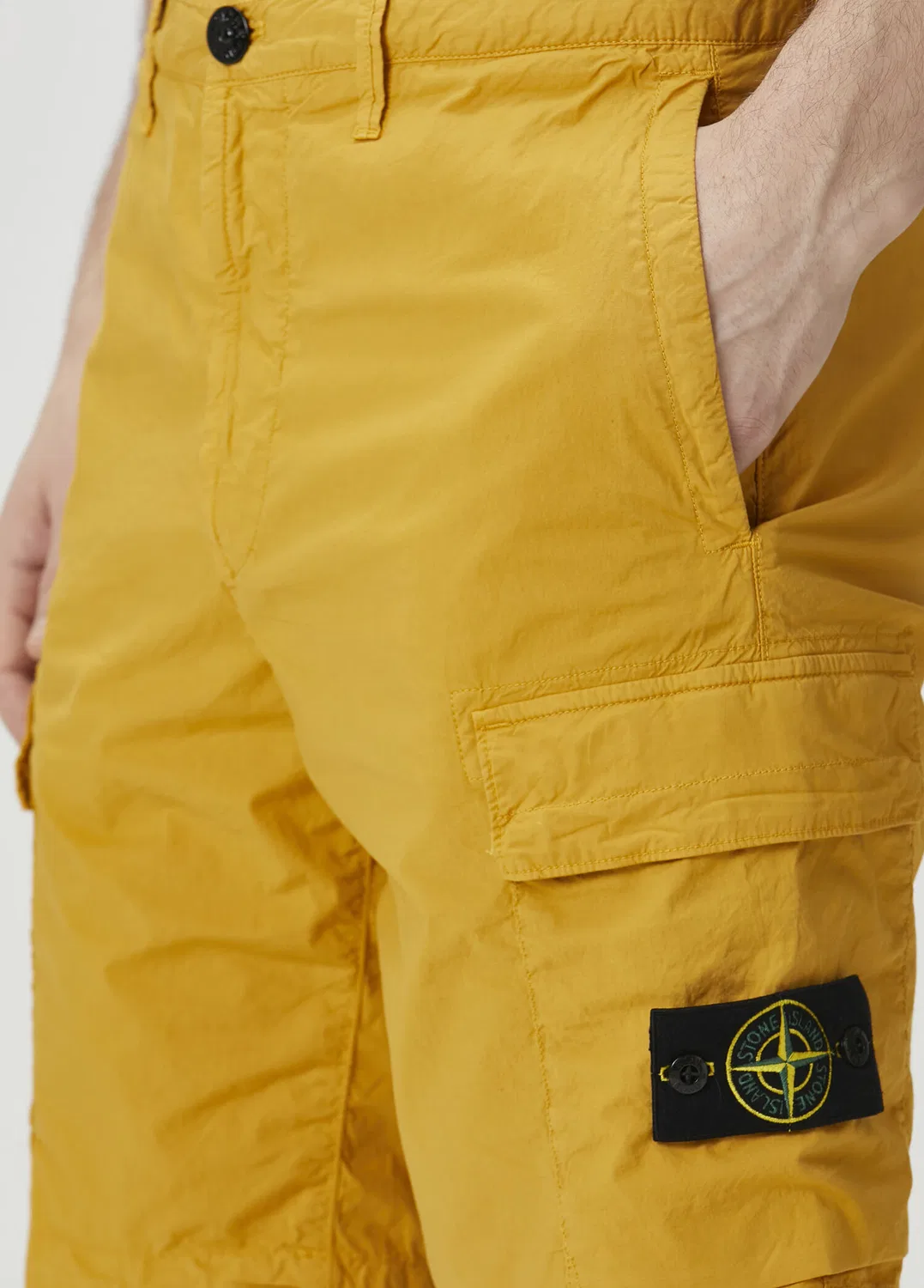 Шорты Stretch Stone Island, желтый — фото 4