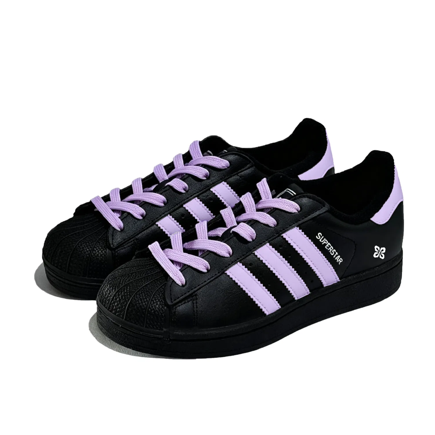 Детские кроссовки для скейтбординга с принтом Superstar 2, Adidas Originals, Purple — фото 4