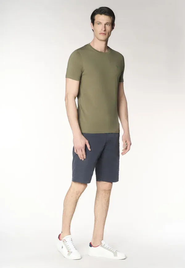 Футболка с хлопком Basic t-shirt, U.S. Polo Assn., Verde, зеленый — фото 2