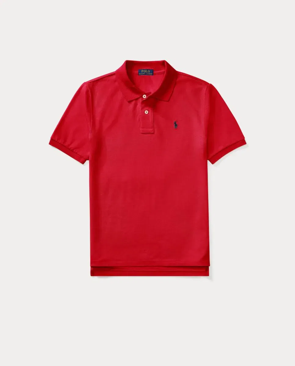 Детское поло для мальчиков из пике Polo Ralph Lauren, Burdeos — фото 4
