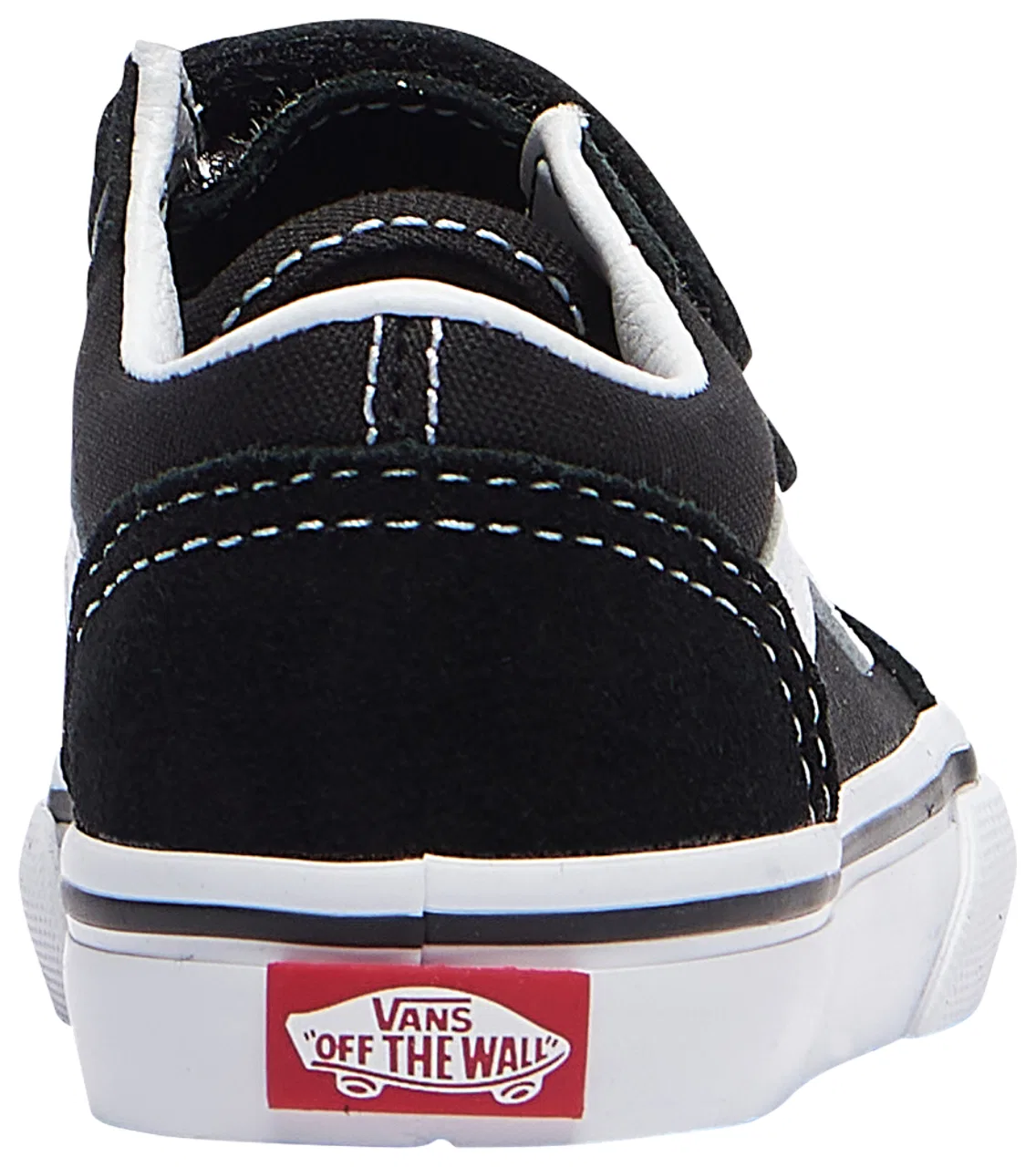 Кроссовки для мальчиков Old Skool Velcro Vans, белый/черный — фото 4
