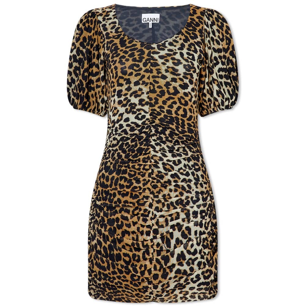 

Платье GANNI Leopard Print Mini Dress