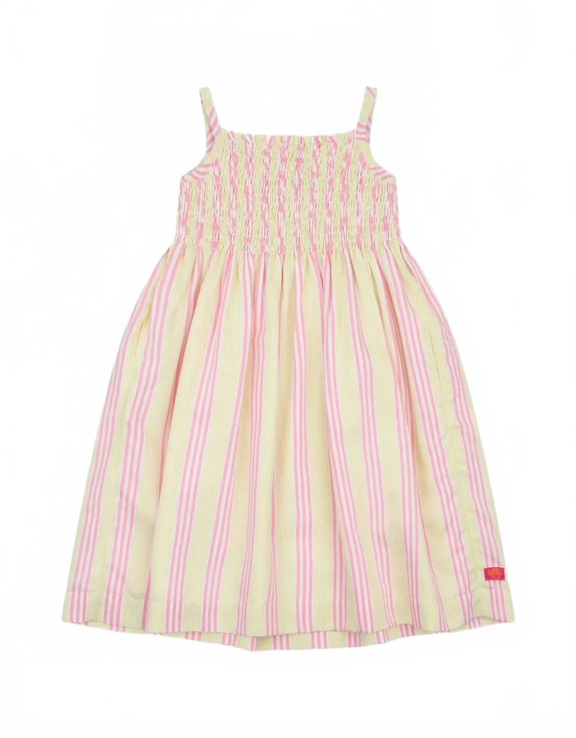 Детское платье-сарафан для девочек в полоску Dorien Striped Sundress Oilily, Lime