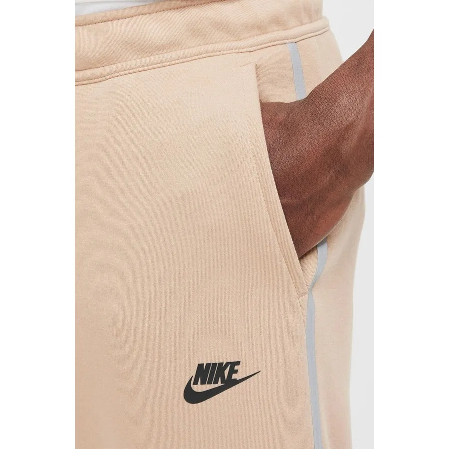 Спортивные брюки с зауженным кроем Tech Fleece Nike, Бежевый — фото 3