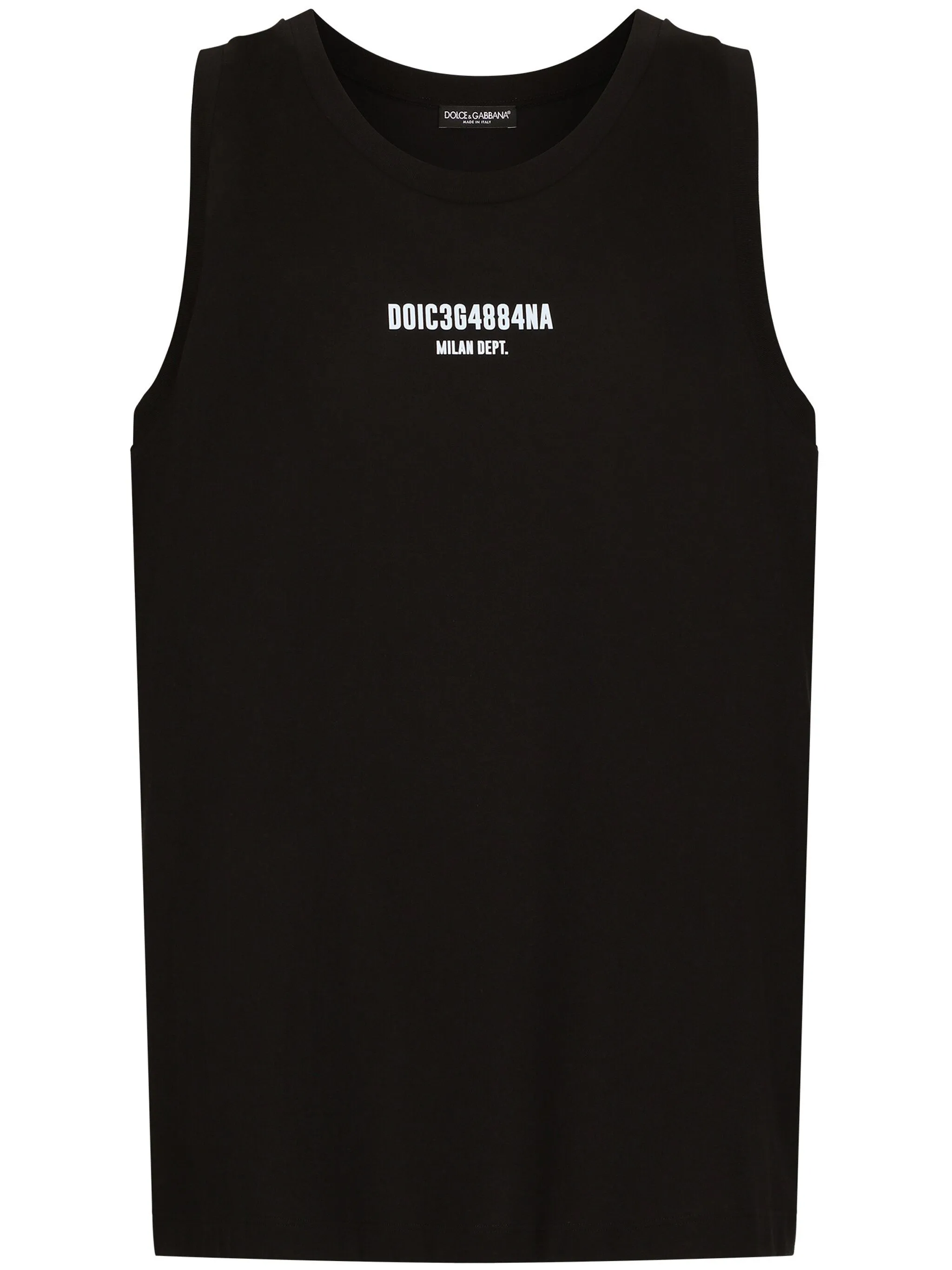 

Футболка без рукавов с логотипом Dolce & Gabbana Dgvib3, черный