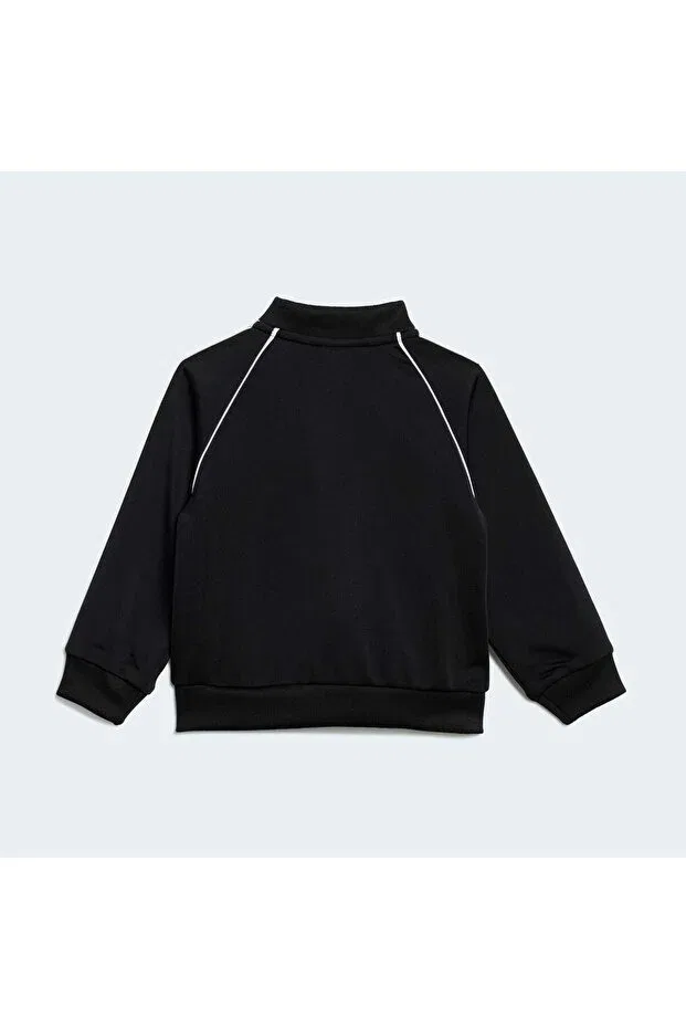 Детский комплект спортивного костюма с длинным рукавом Originals bebek black tracksuit set Adidas, Negru — фото 3