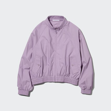 

Хлопковая короткая куртка UNIQLO, 71 фиолетовый