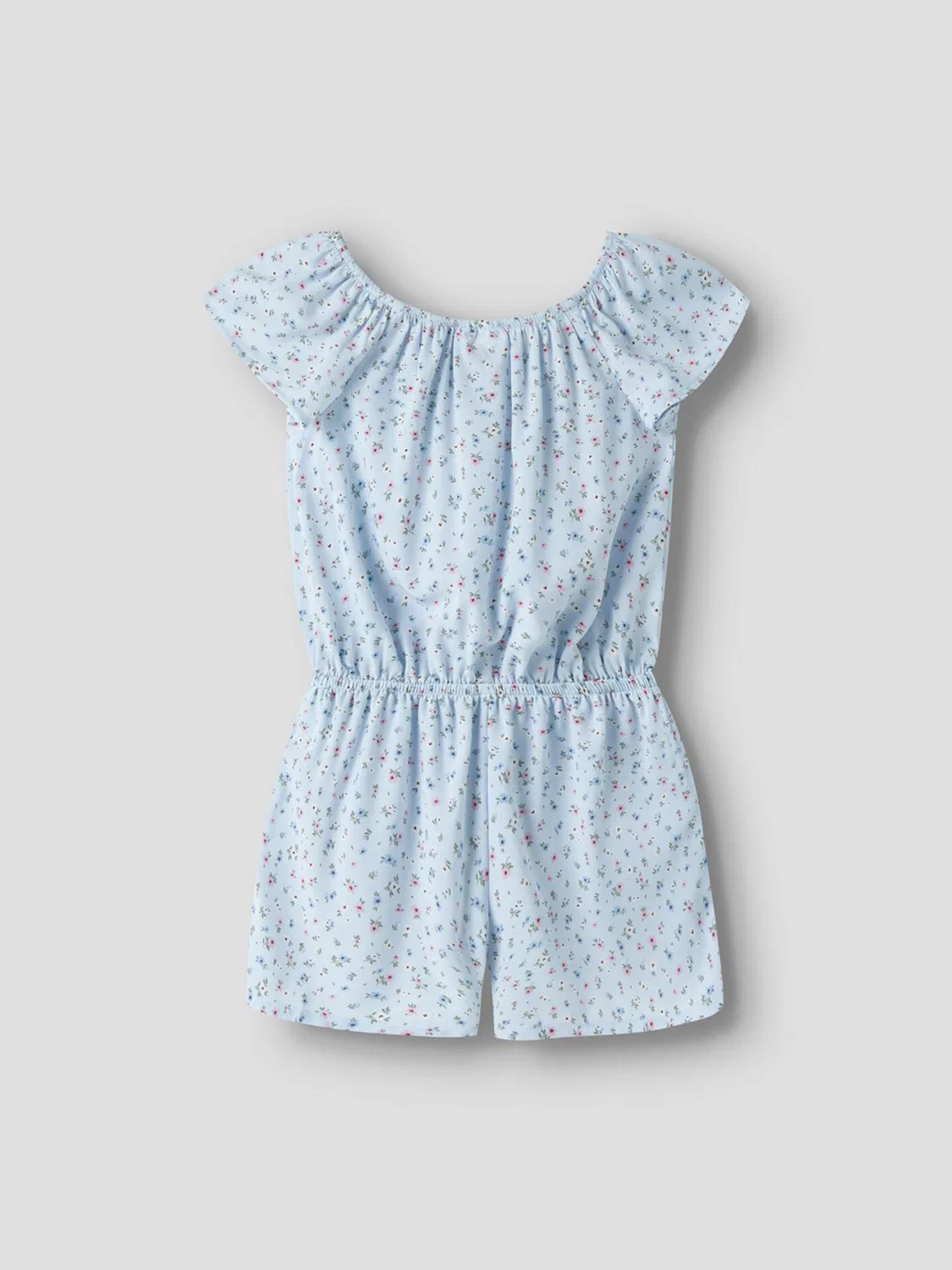 Комбинезон с цветочным принтом, Ditsy Floral Light Blue Name It