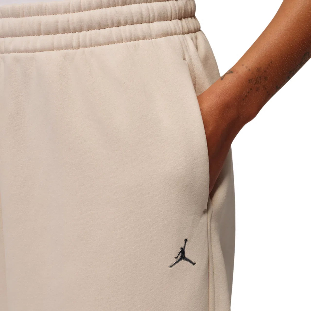 Женские брюки свободного кроя с флисом Jordan Brooklyn Fleece, Jordan, Pearl White — фото 4