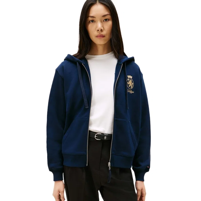 Женский свитшот с длинным рукавом Tommy Hilfiger, Navy Blue C1G