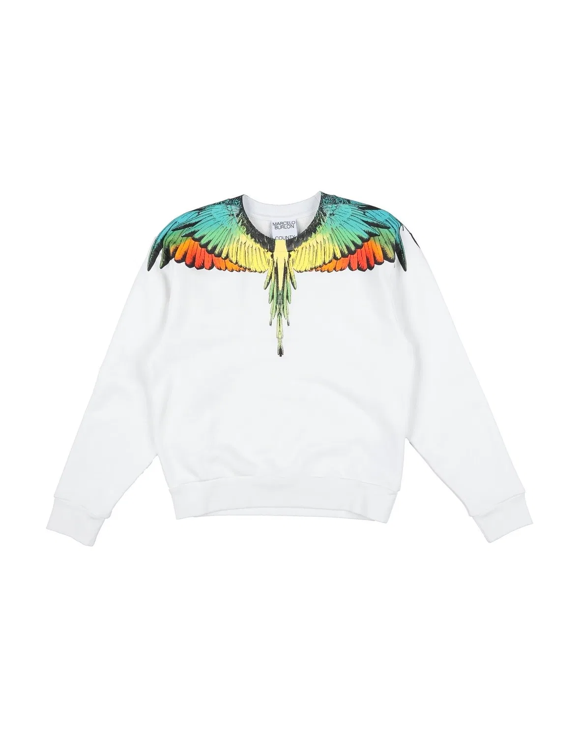 Детский свитшот для мальчиков с длинным рукавом Marcelo Burlon, белый