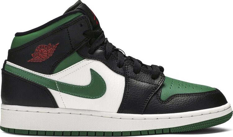 

Кроссовки Air Jordan 1 Mid GS Black Pine Green, зеленый, Зеленый;серый, Кроссовки Air Jordan 1 Mid GS Black Pine Green, зеленый