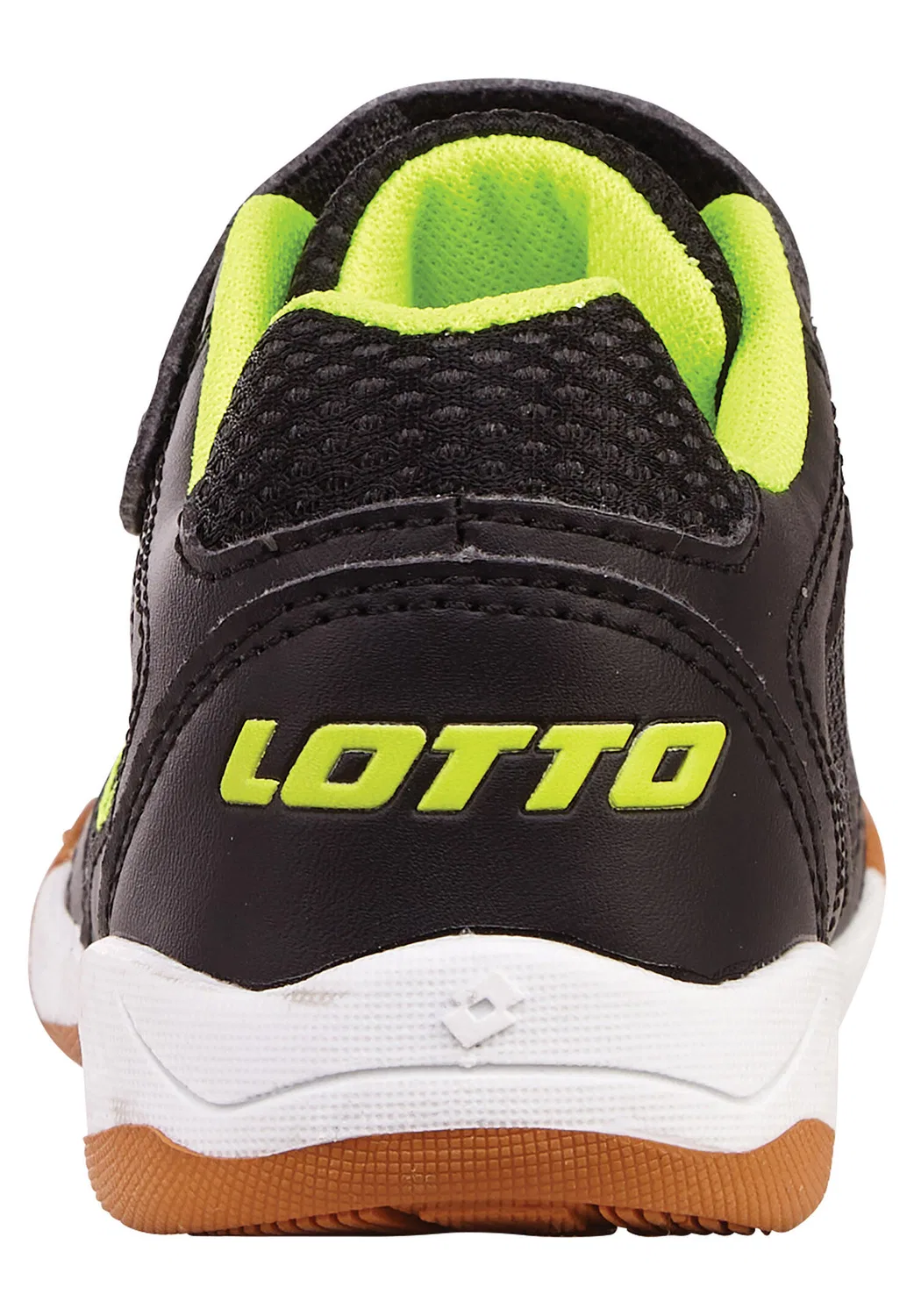 Детские кроссовки с липучкой WHIZZER K Lotto, Schwarz / Anisgrun / Braun — фото 3