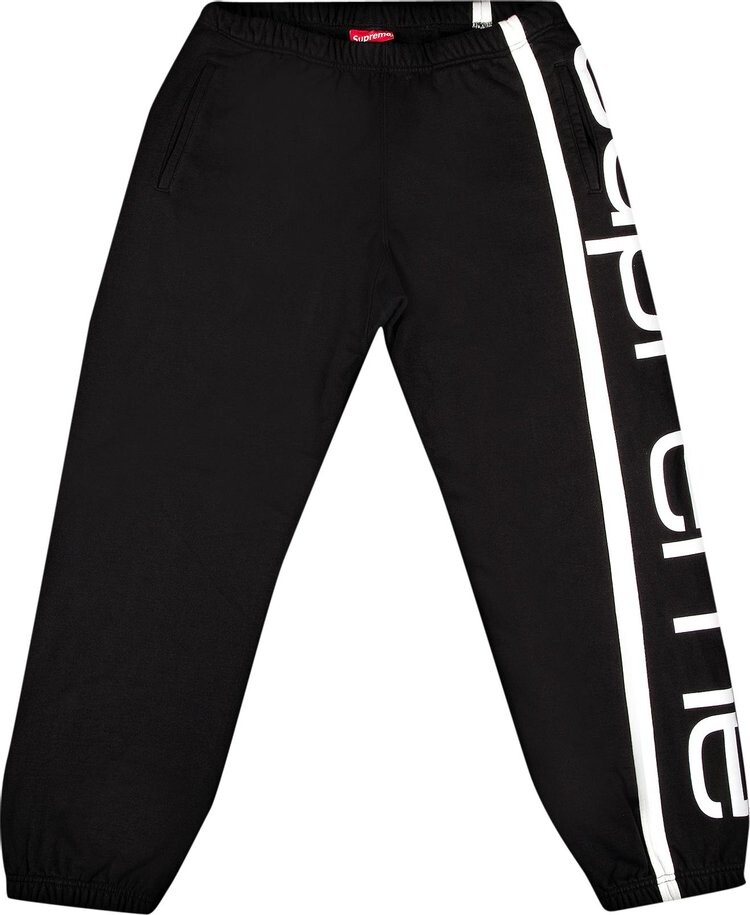 

Спортивные брюки Supreme Big Logo Paneled Sweatpant 'Black', черный