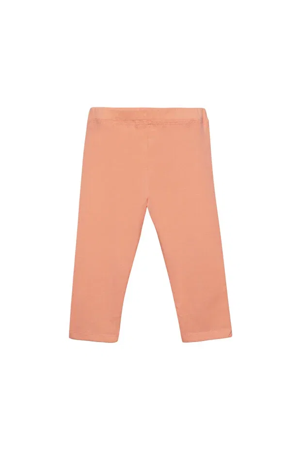 Детские леггинсы для девочек хлопковые Kayısı Basic Lovetti, Apricot