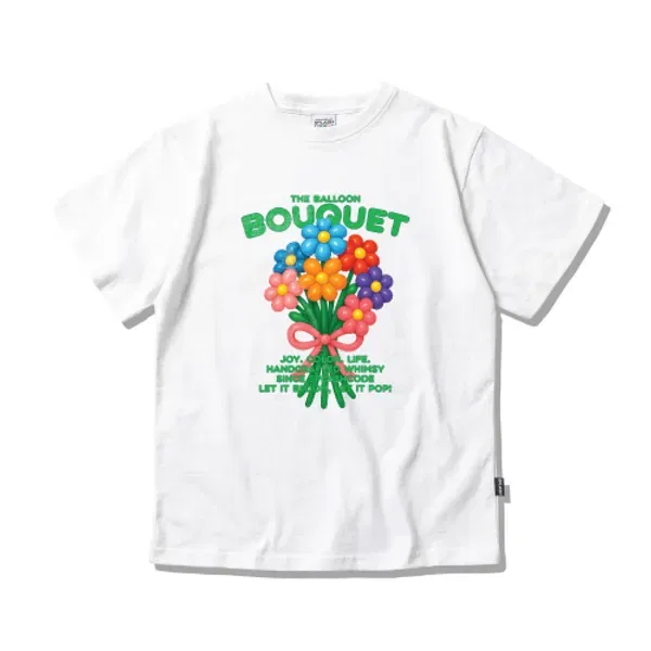 Футболка детская с коротким рукавом Balloon Bouquet, Splashcode Kids, белый