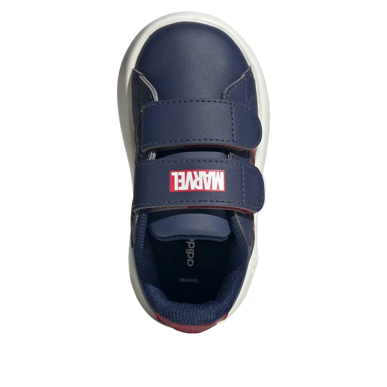 Детские кроссовки с липучкой Grand Court Spider-Man Adidas, синий — фото 4