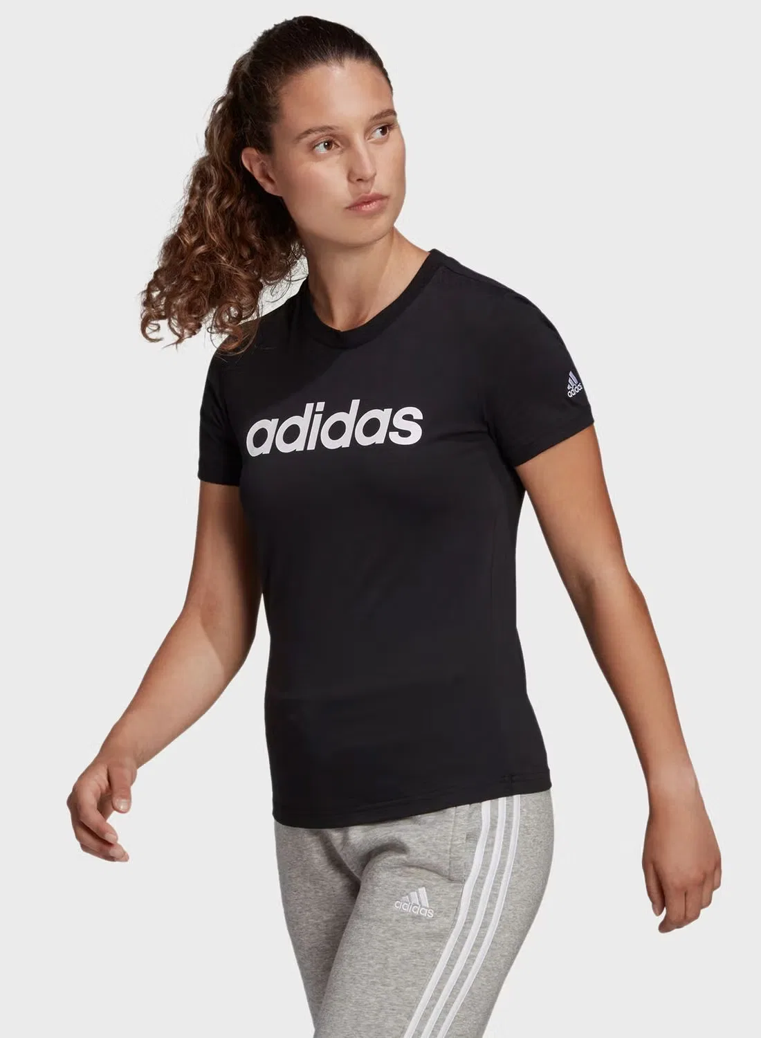 Футболка с принтом Linear Adidas, черный