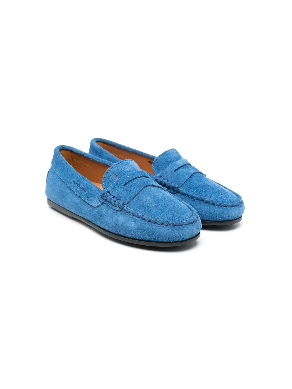 Лоферы Tod's City Gommino, небесно-голубой