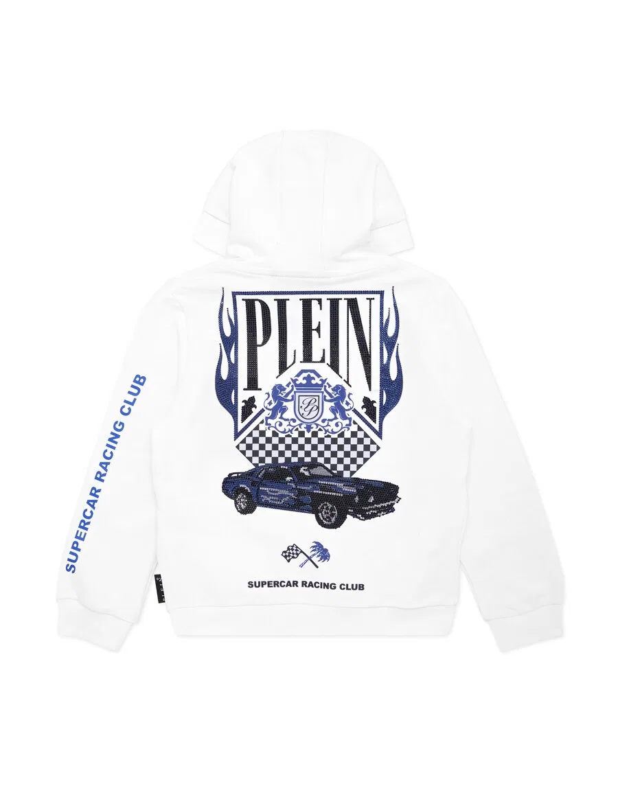 Свитшот Philipp Plein 'Flame' белого цвета — фото 2