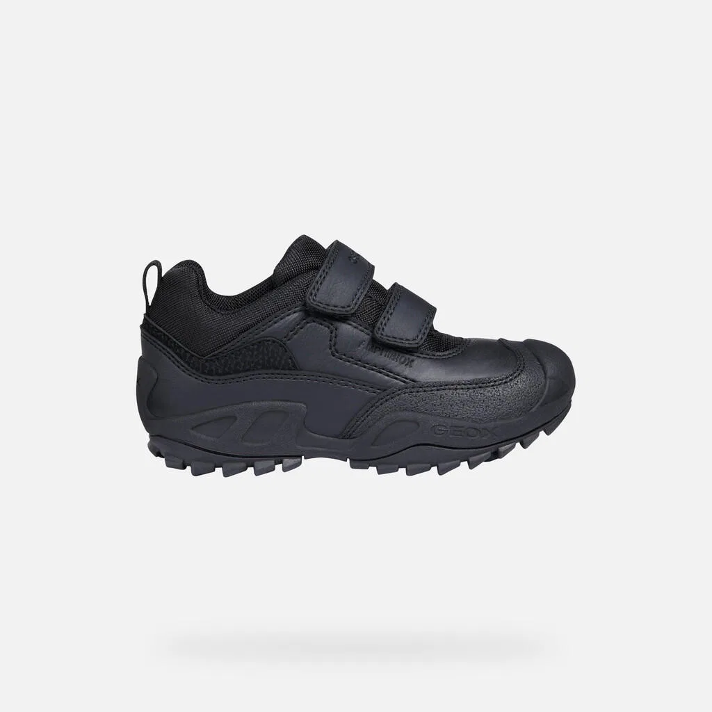 Детские кроссовки с технологией Amphibiox J New Savage Boy B A Geox, Schwarz — фото 2