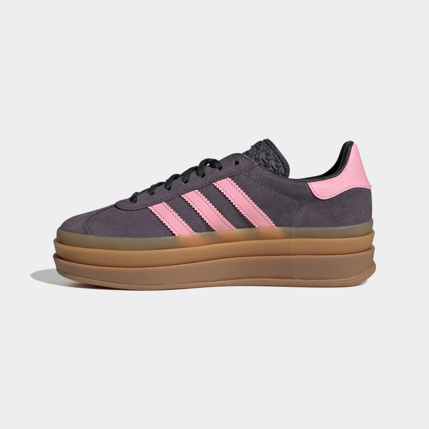 Детские кроссовки на платформе Gazelle Bold Adidas Originals, Aurora Onix/Bliss Pink/Carbon — фото 3