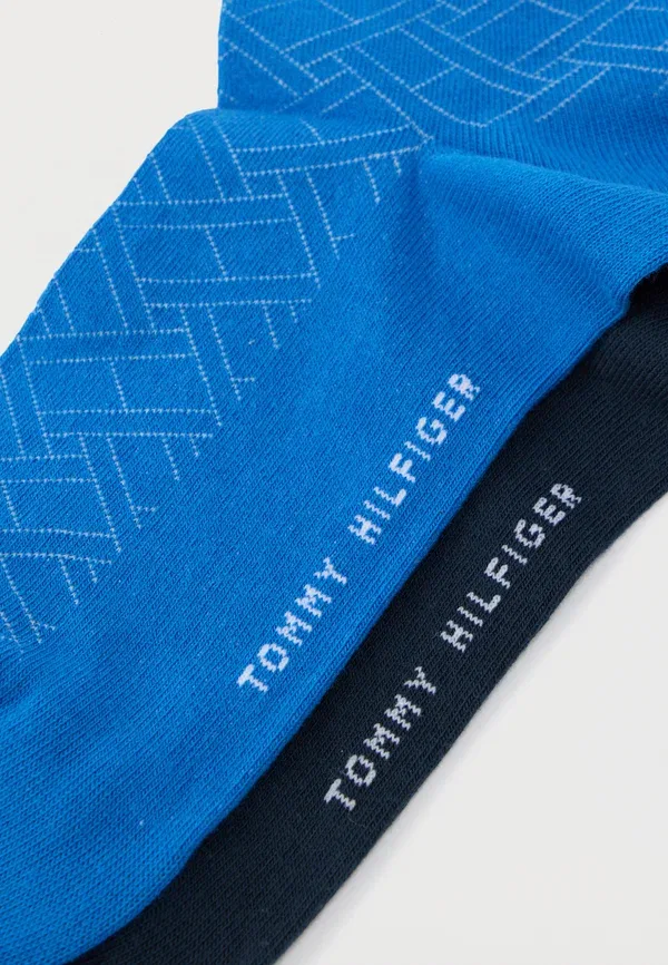 Носки комплект из 2 пар хлопок Tommy Hilfiger blue, синий — фото 3