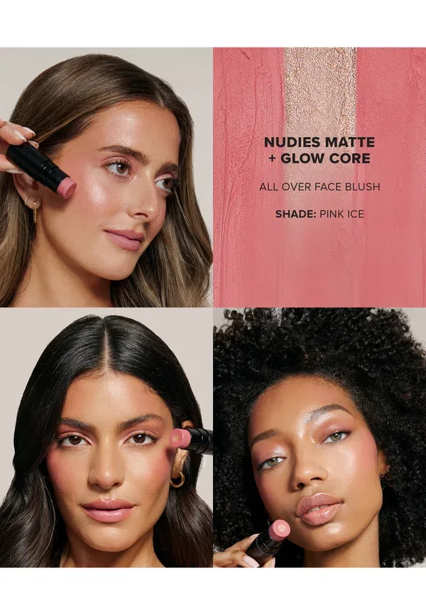 Румяна матовые с сиянием Nudestix, Pink Ice 6 г — фото 2