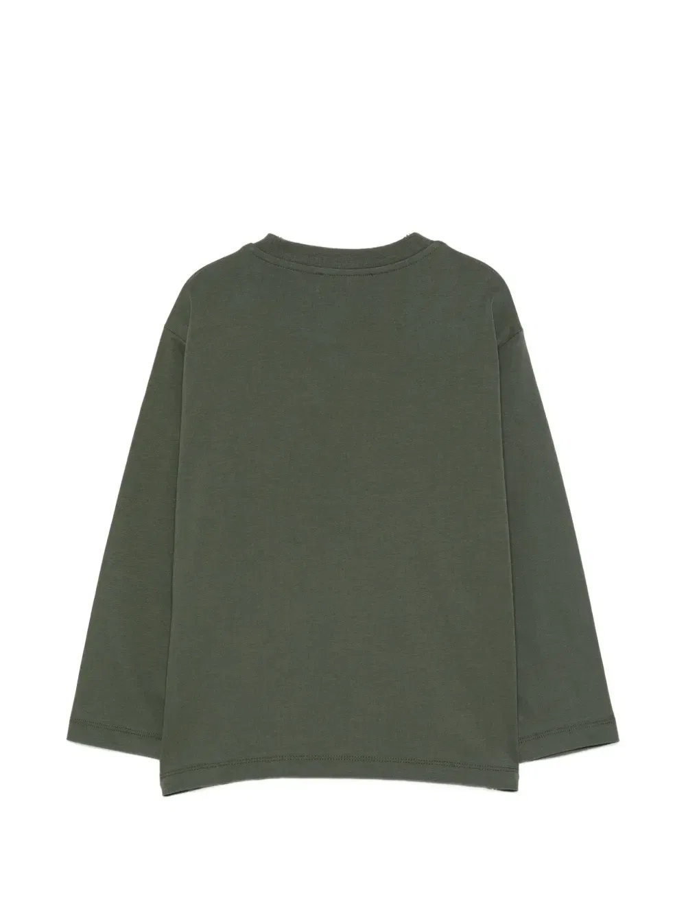 Футболка с длинным рукавом и логотипом Emporio Armani Kids, зеленый — фото 2