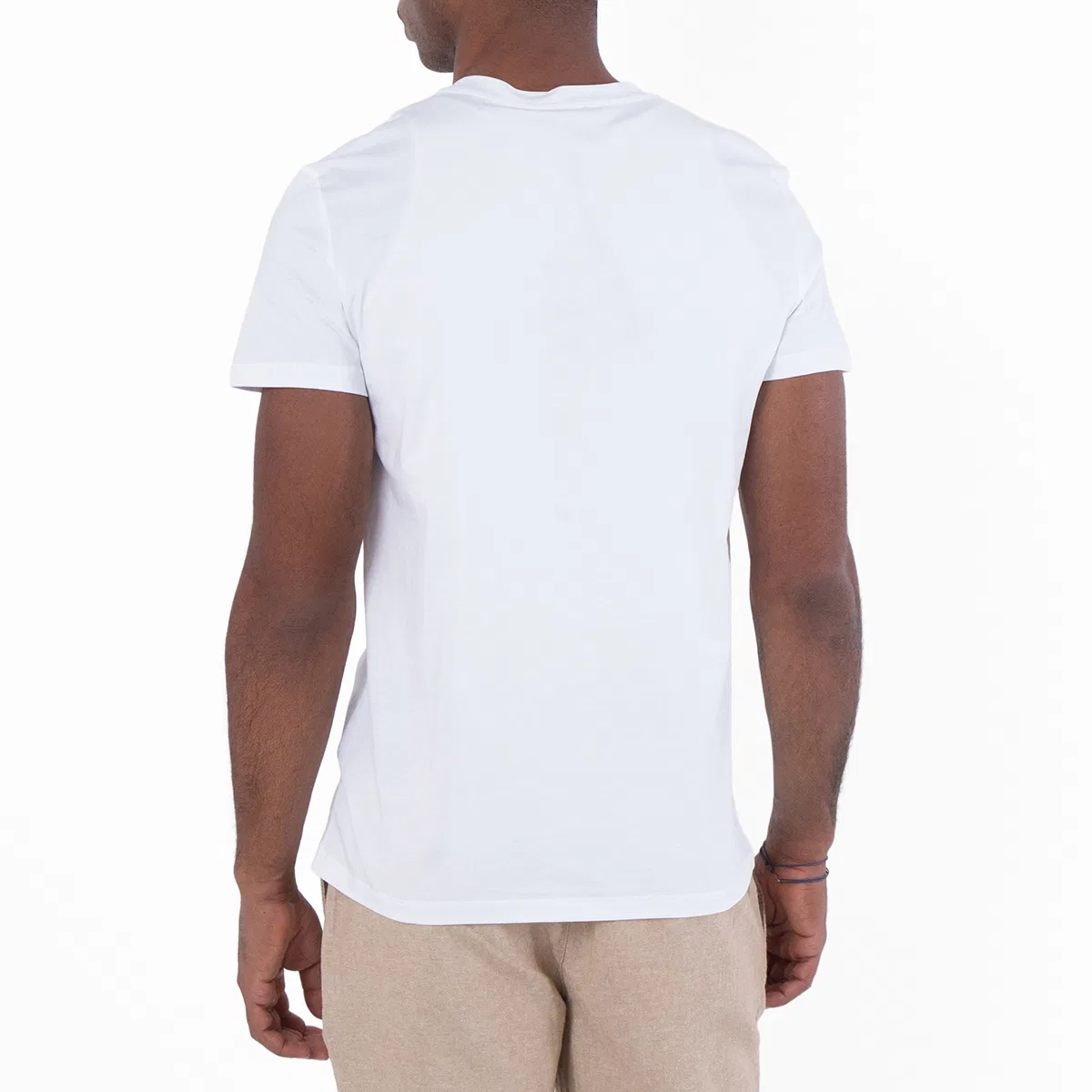 Футболка хлопковая с металлизированным принтом Metallic Logo Print Cotton T Shirt Balmain, Gad White/Or — фото 3